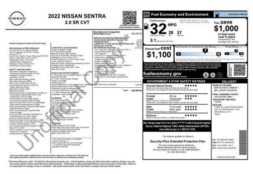 2022 Nissan Sentra SR