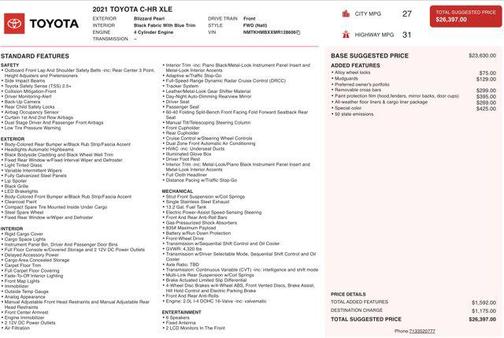 2021 Toyota C-HR XLE