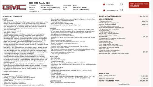 2019 GMC Acadia SLE-1