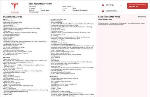 2023 Tesla Model Y Long Range Dual Motor All-Wheel Drive