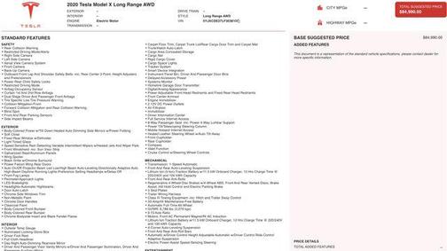 2020 Tesla Model X Long Range Plus Dual Motor All-Wheel Drive