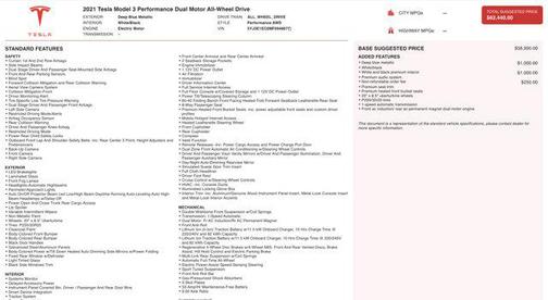 2021 Tesla Model 3 Performance