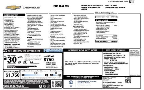 2025 Chevrolet Trax FWD 2RS