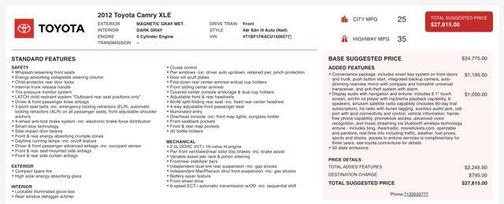 2012 Toyota Camry XLE