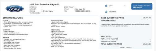 2006 Ford E350 Super Duty XL Wagon