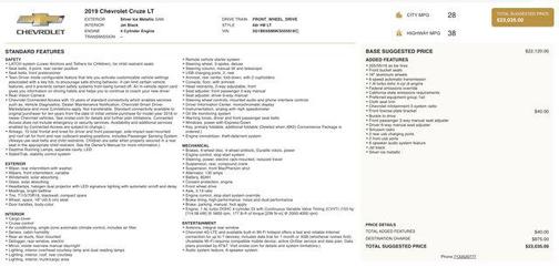 2019 Chevrolet Cruze LT