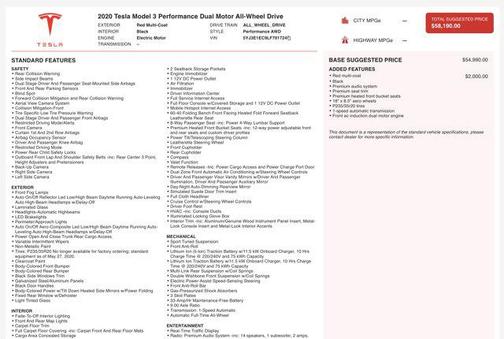 2020 Tesla Model 3 Performance