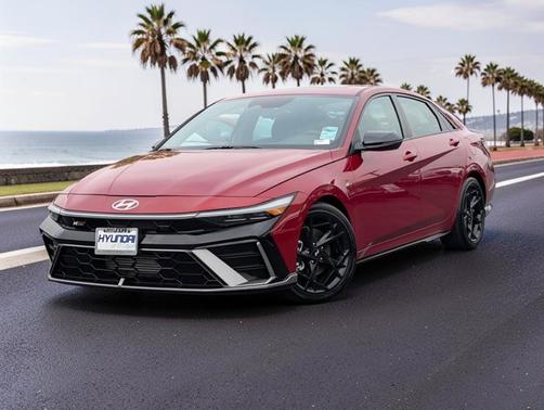 Red 2025 Hyundai ELANTRA N Line