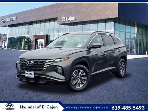 Gray 2024 Hyundai TUCSON Hybrid Blue