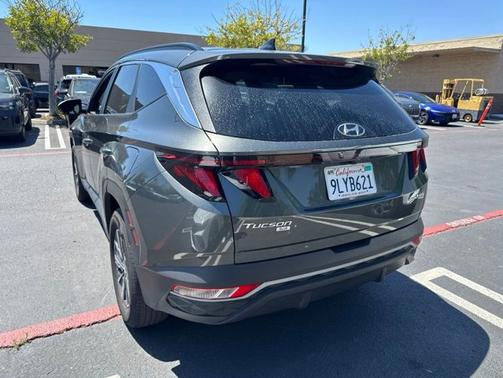 Gray 2024 Hyundai TUCSON Hybrid Blue