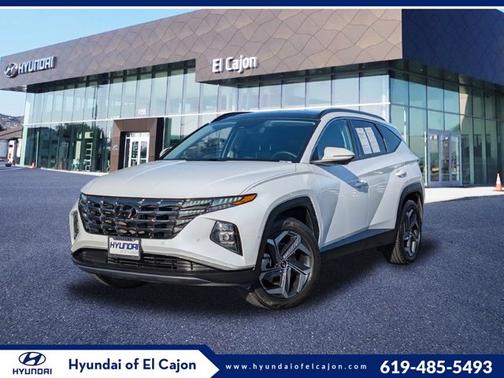 White 2022 Hyundai TUCSON Hybrid Limited