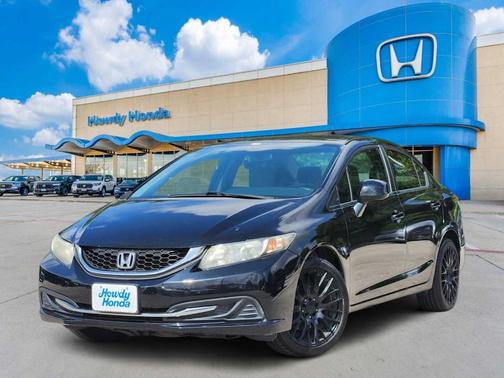 Black 2013 Honda Civic LX