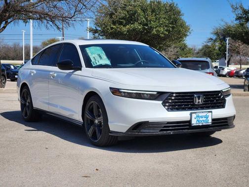 Platinum White Pearl 2026 Honda Accord Hybrid Sport-L
