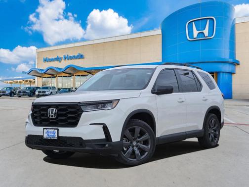 Platinum White Pearl 2025 Honda Pilot Sport
