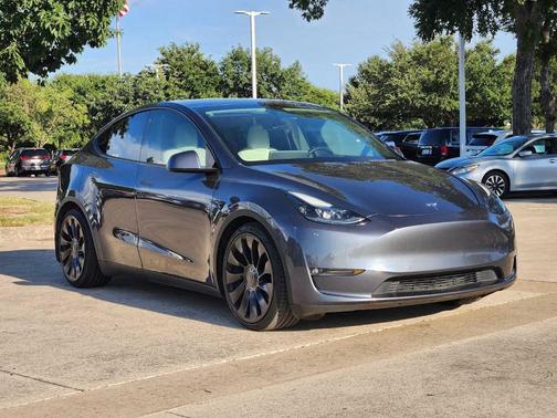 Gray 2021 Tesla Model Y Performance