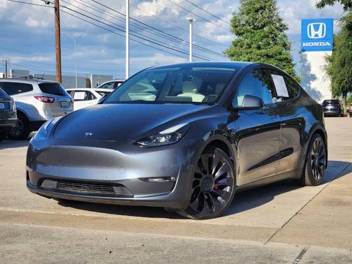 Gray 2021 Tesla Model Y Performance