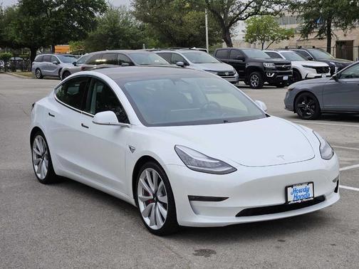 White 2019 Tesla Model 3 Long Range