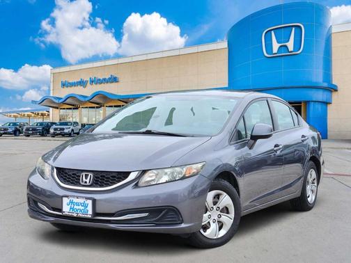 Gray 2013 Honda Civic LX