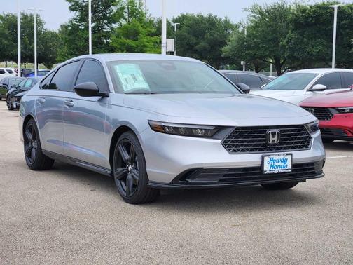 Solar Silver Metallic 2026 Honda Accord Hybrid Sport-L