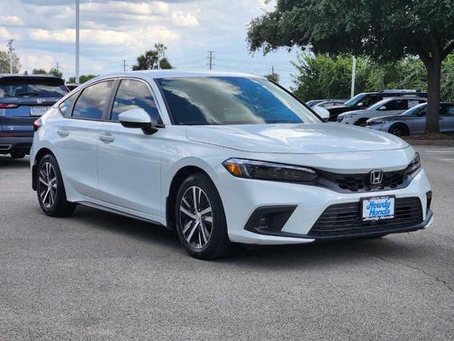 Platinum White Pearl 2023 Honda Civic LX