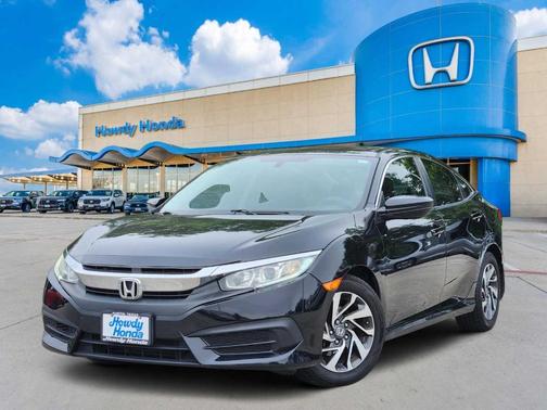 Black 2016 Honda Civic EX