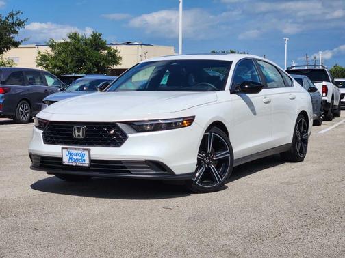 Platinum White Pearl 2025 Honda Accord Hybrid Sport
