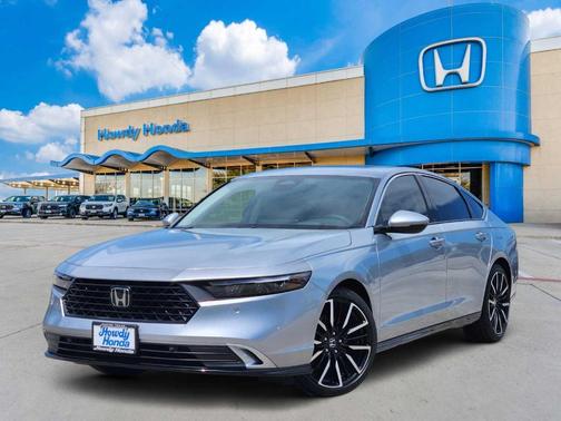 Solar Silver Metallic 2025 Honda Accord Hybrid Touring