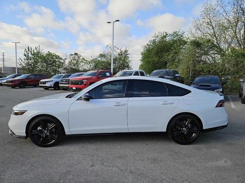 White 2025 Honda Accord Hybrid Sport-L
