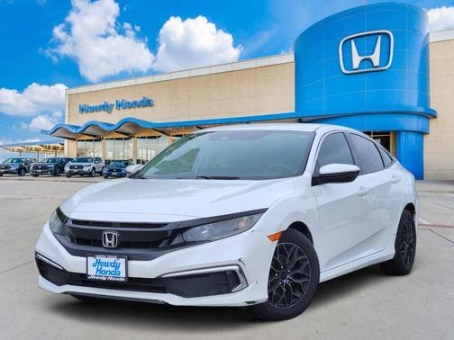 Platinum White Pearl 2020 Honda Civic LX