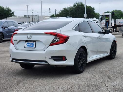 Platinum White Pearl 2020 Honda Civic LX