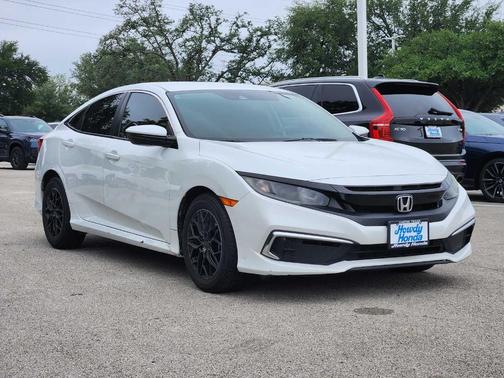 Platinum White Pearl 2020 Honda Civic LX