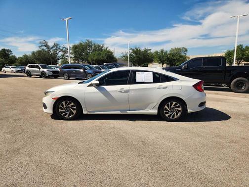 White Orchid Pearl 2018 Honda Civic EX