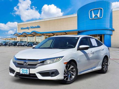 White Orchid Pearl 2018 Honda Civic EX