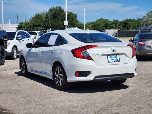 White Orchid Pearl 2018 Honda Civic EX