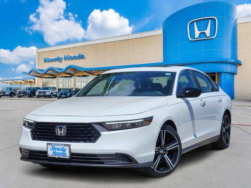 Platinum White Pearl 2023 Honda Accord Hybrid Sport