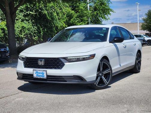 Platinum White Pearl 2023 Honda Accord Hybrid Sport