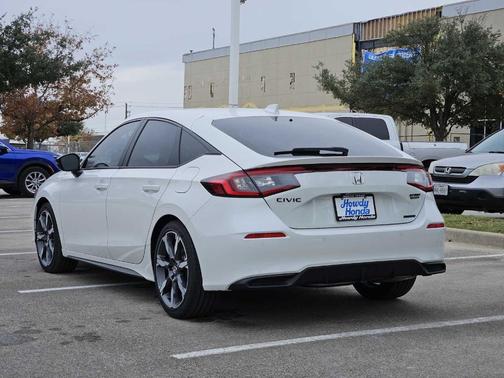 Platinum White Pearl 2026 Honda Civic Hybrid Sport Touring