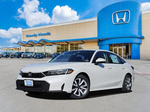 Platinum White Pearl 2026 Honda Civic LX