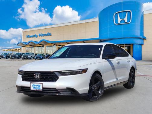 Platinum White Pearl 2026 Honda Accord Hybrid Sport-L