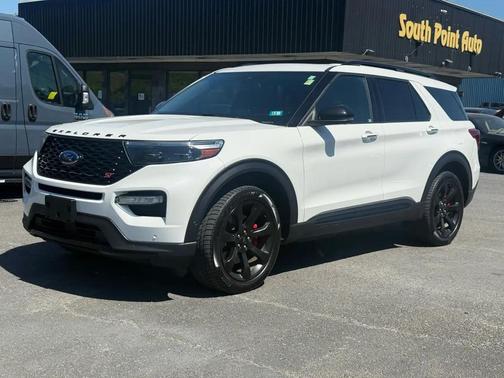 Star White Metallic Tri-Coat 2020 Ford Explorer ST