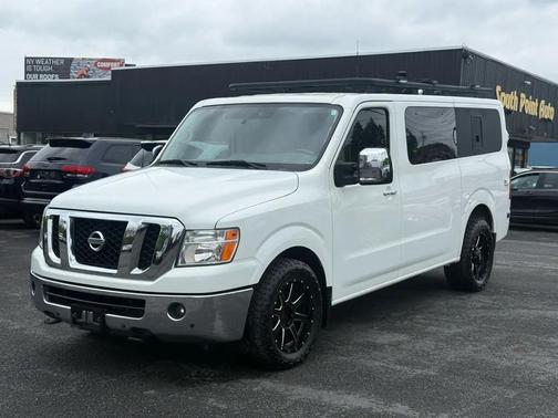 White 2018 Nissan NV Passenger NV3500 HD SL V8