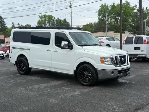 White 2018 Nissan NV Passenger NV3500 HD SL V8