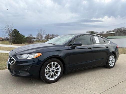 Blue 2020 Ford Fusion Hybrid SE