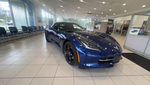 Admiral Blue Metallic 2018 Chevrolet Corvette 2dr Stingray Z51 Cpe w/2LT