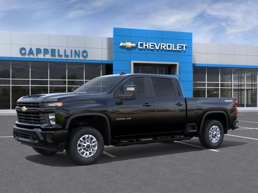 Black 2026 Chevrolet Silverado 2500 4WD Crew Cab 159" Work Truck