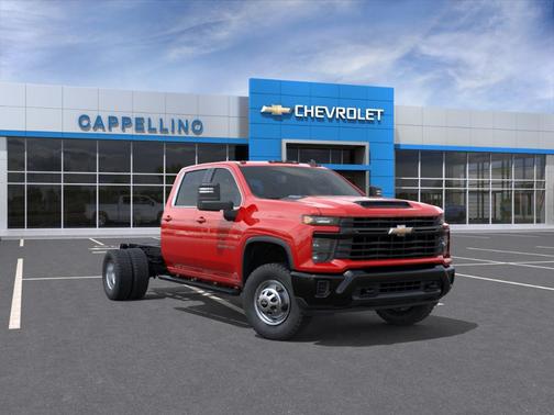 Red Hot 2026 Chevrolet Silverado 3500 4WD Crew Cab 177" WB, 60" CA Work Truck