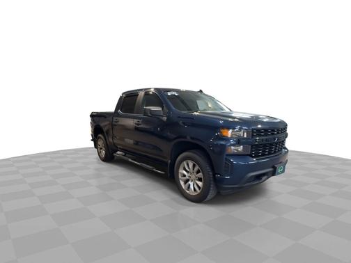 Northsky Blue Metallic 2021 Chevrolet Silverado 1500 4WD Crew Cab 147" Custom