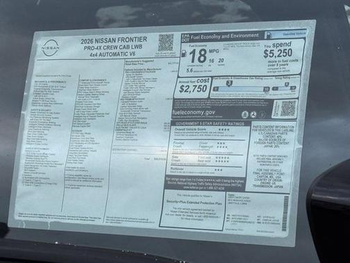 2026 Nissan Frontier PRO-4X