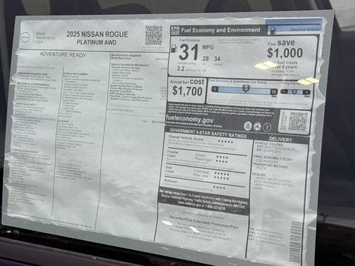 2025 Nissan Rogue Platinum