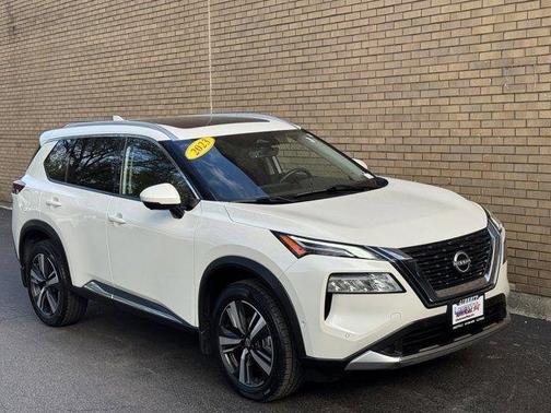 White 2023 Nissan Rogue Platinum